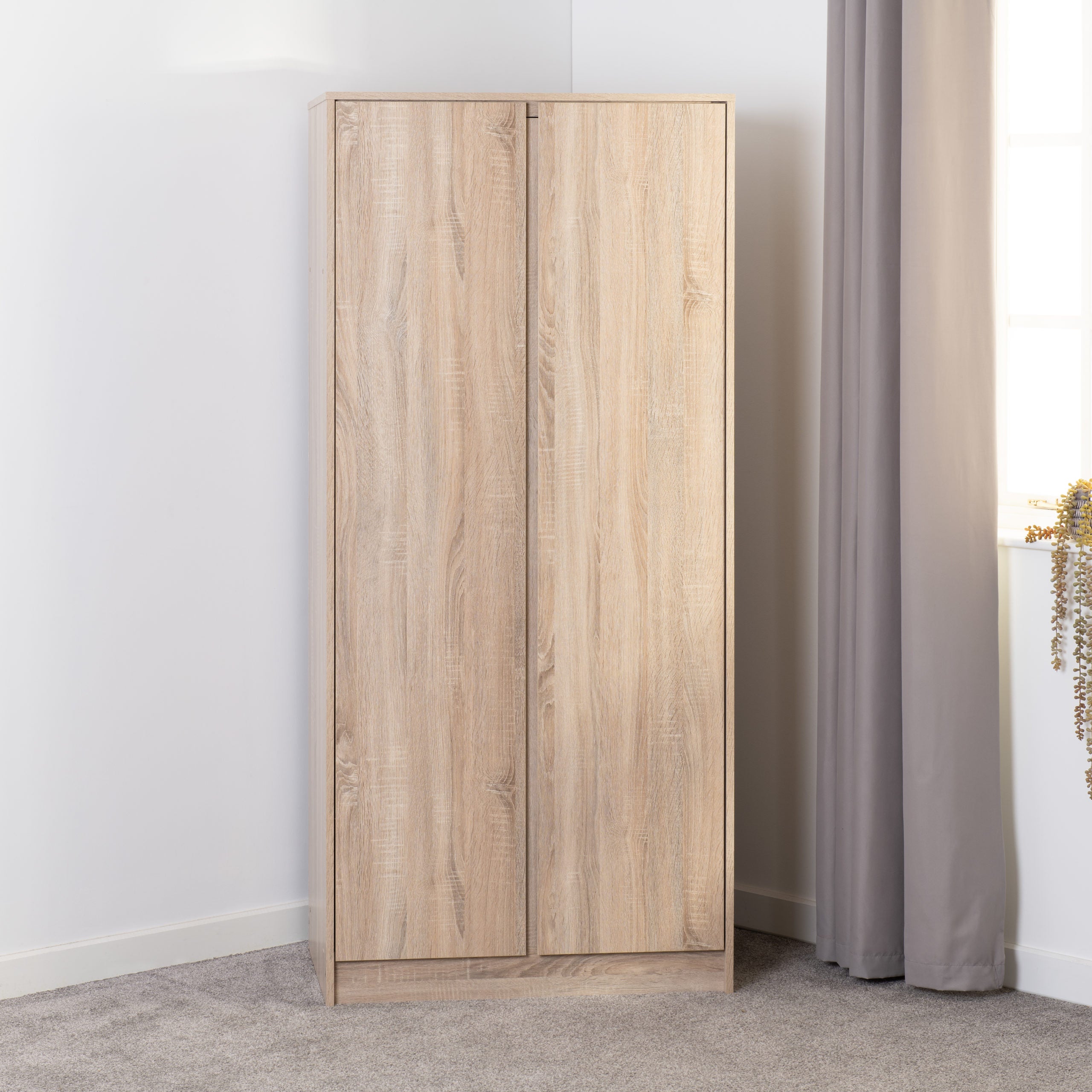 Malvern 2 Door Wardrobe - Sonoma Oak Effect