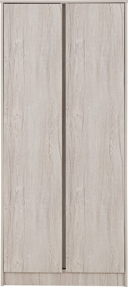 Malvern 2 Door Wardrobe - Urban Snow