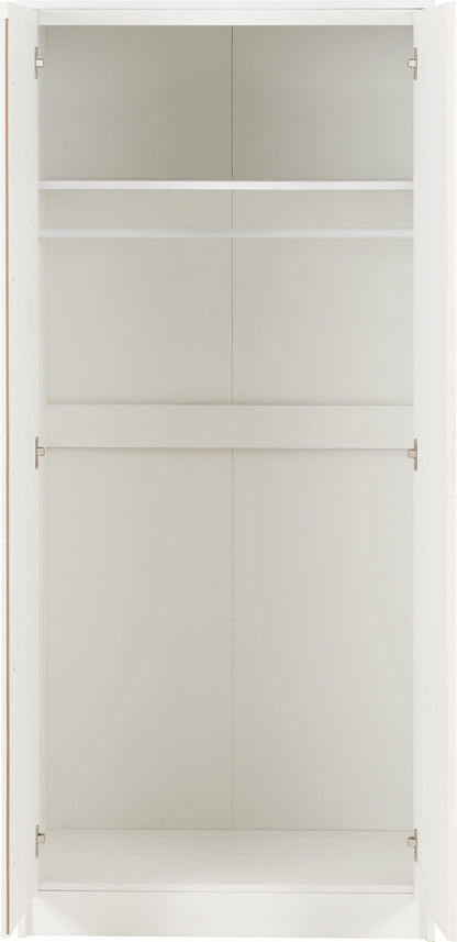 Malvern 2 Door Wardrobe - White