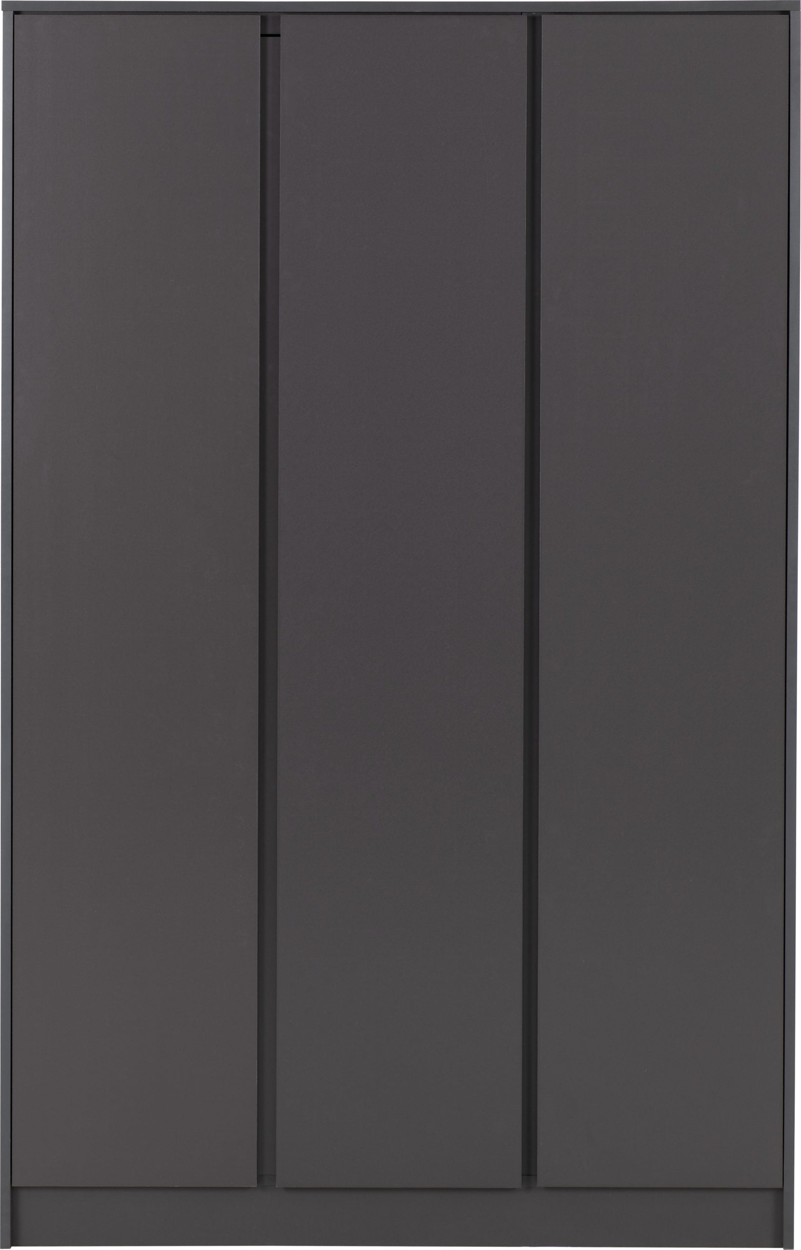 Malvern 3 Door Wardrobe Bedroom Set - Grey