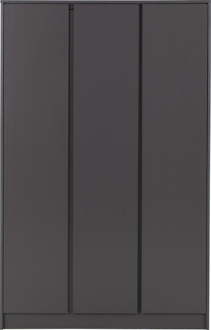 Malvern 3 Door Wardrobe Bedroom Set - Grey