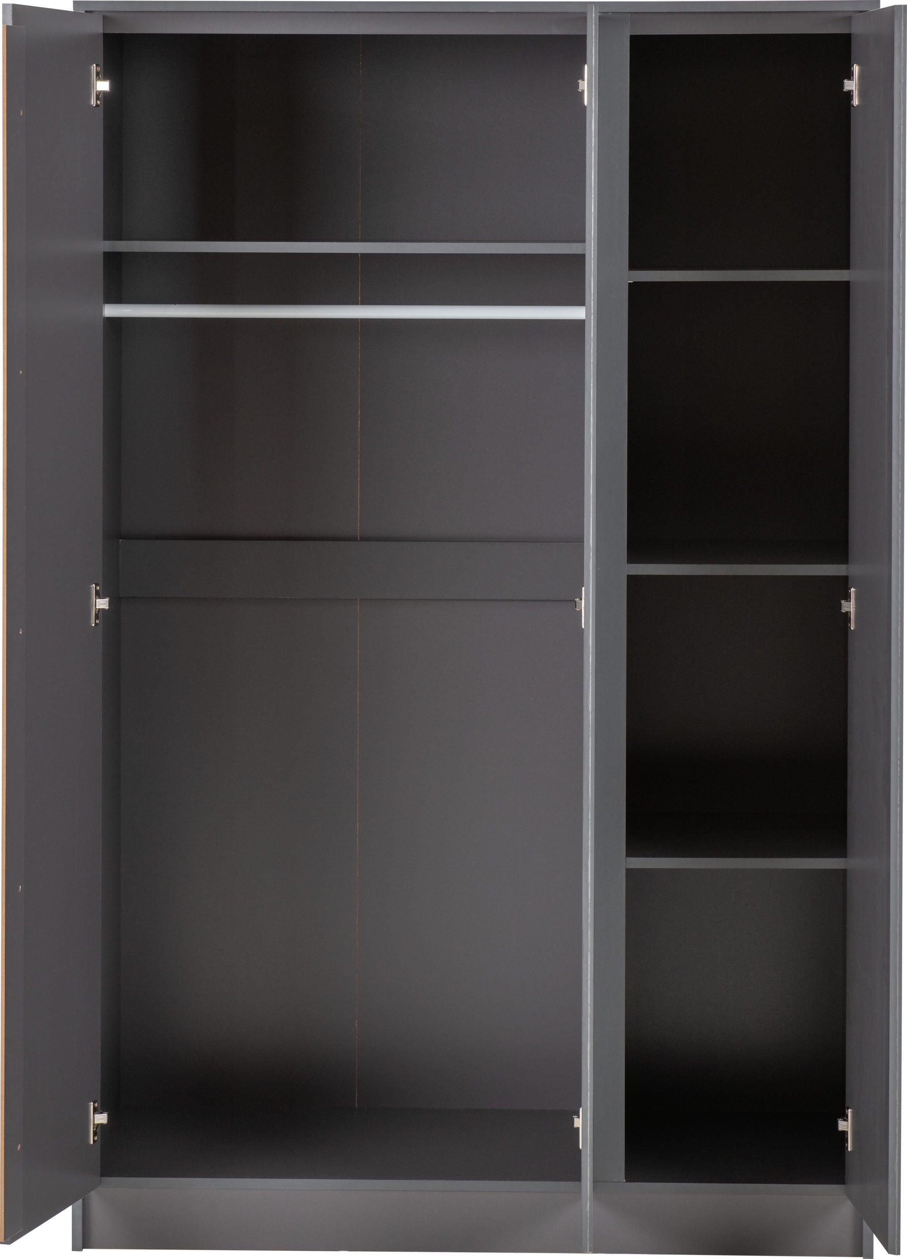 Malvern 3 Door Wardrobe - Grey