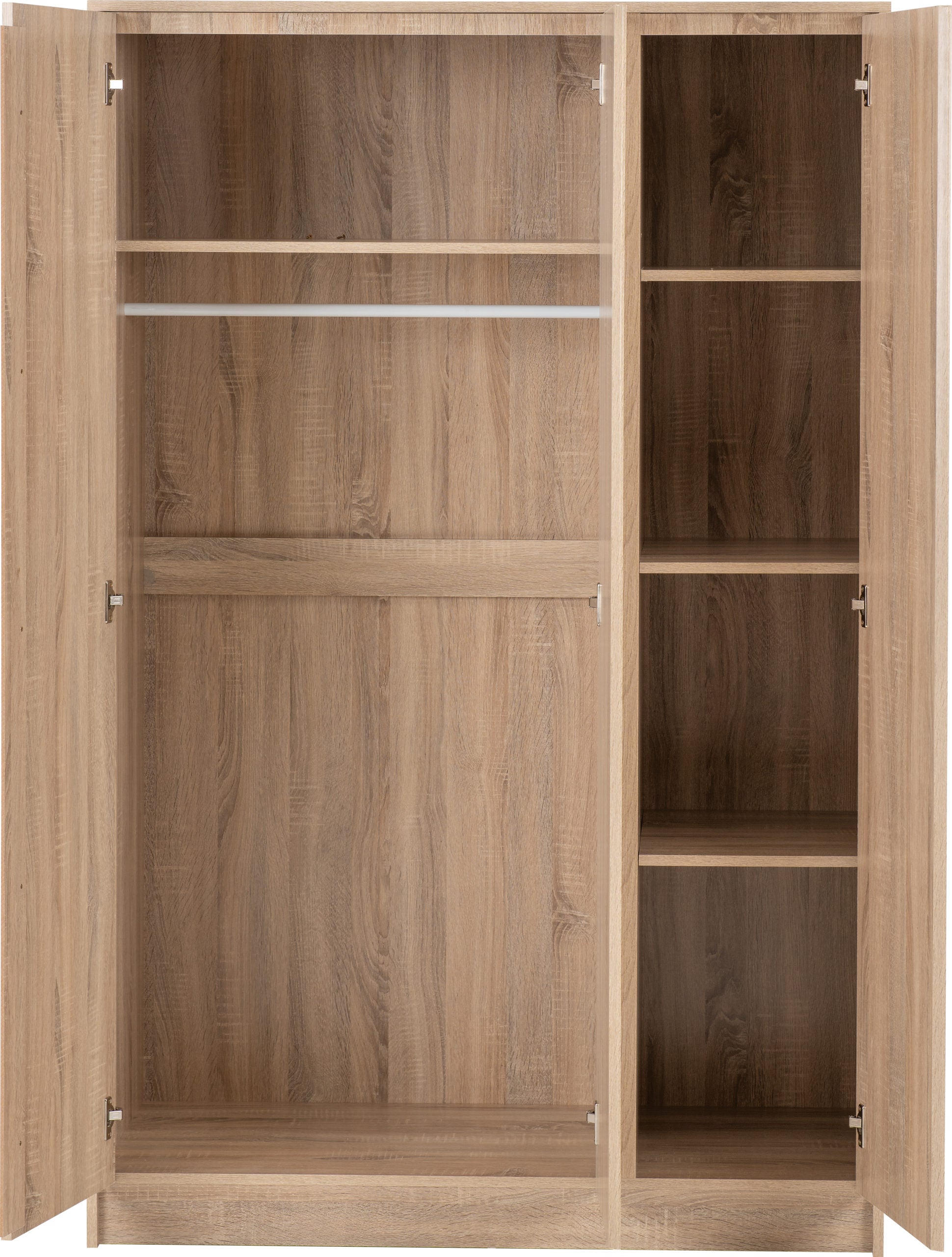Malvern 3 Door Wardrobe - Sonoma Oak Effect