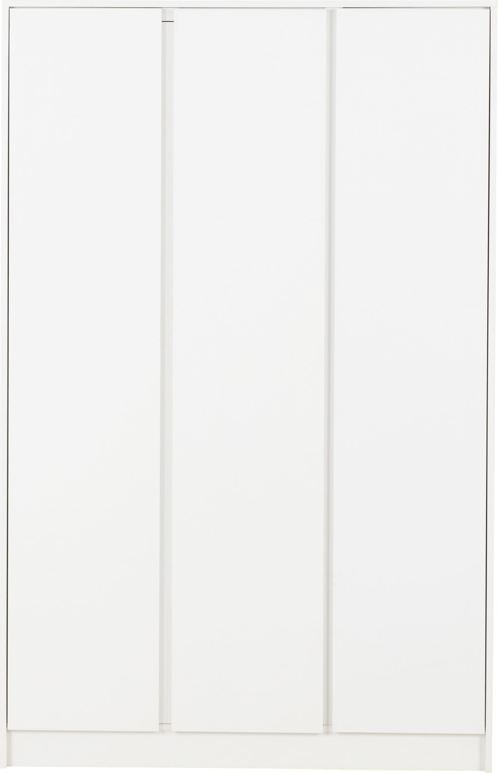 Malvern 3 Door Wardrobe - White