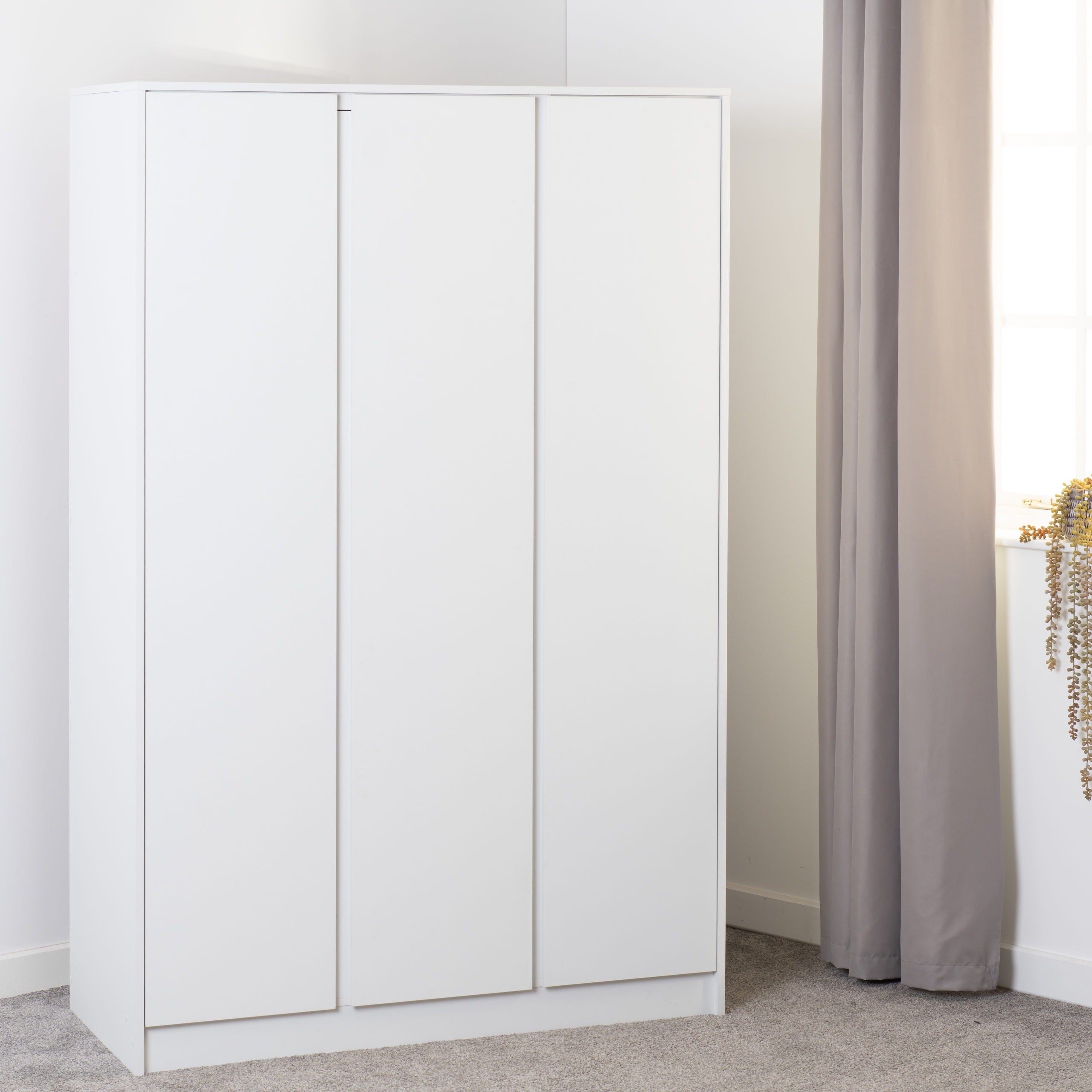 Malvern 3 Door Wardrobe - White
