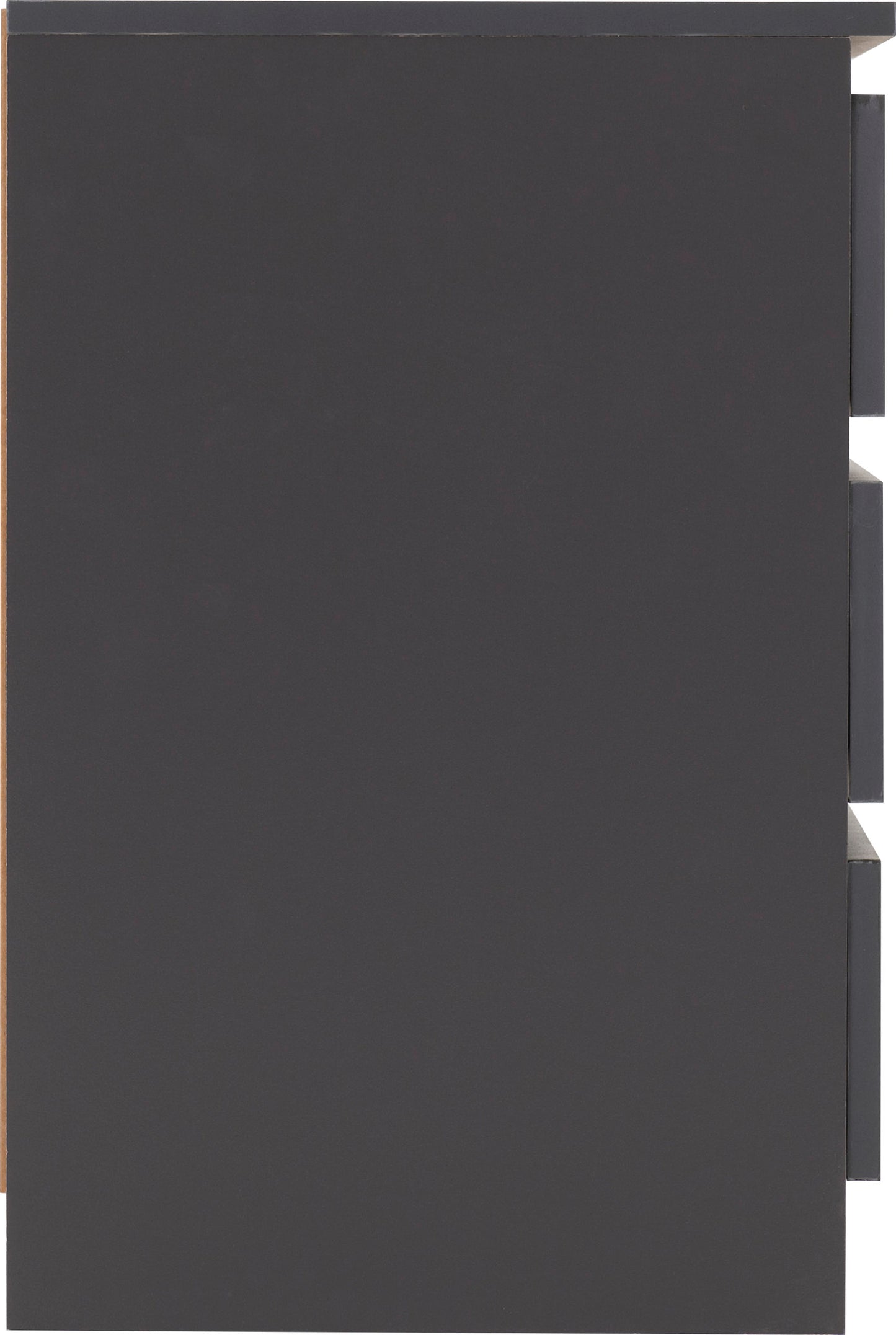 Malvern 3 Drawer Bedside - Grey