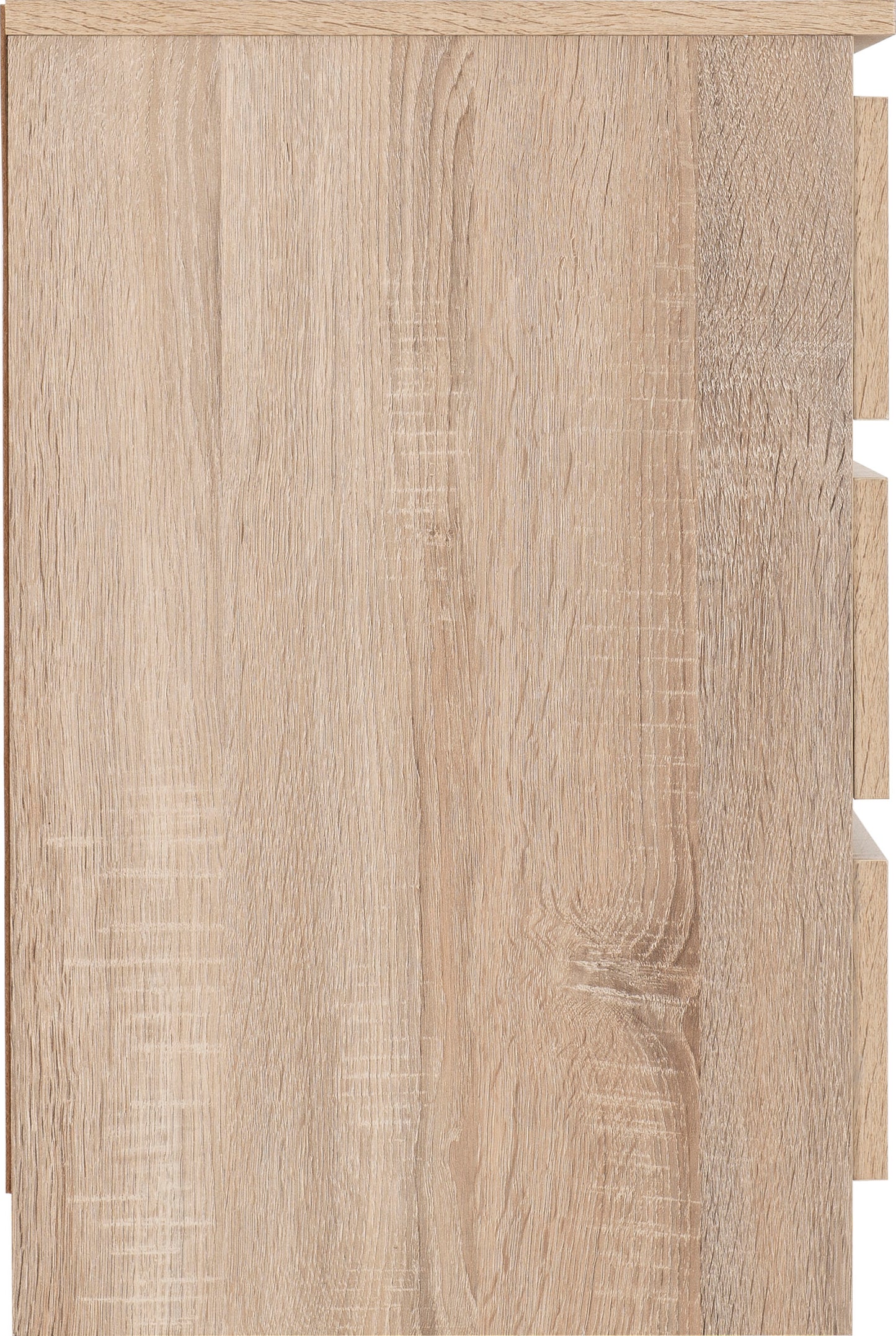 Malvern 3 Drawer Bedside - Sonoma Oak Effect