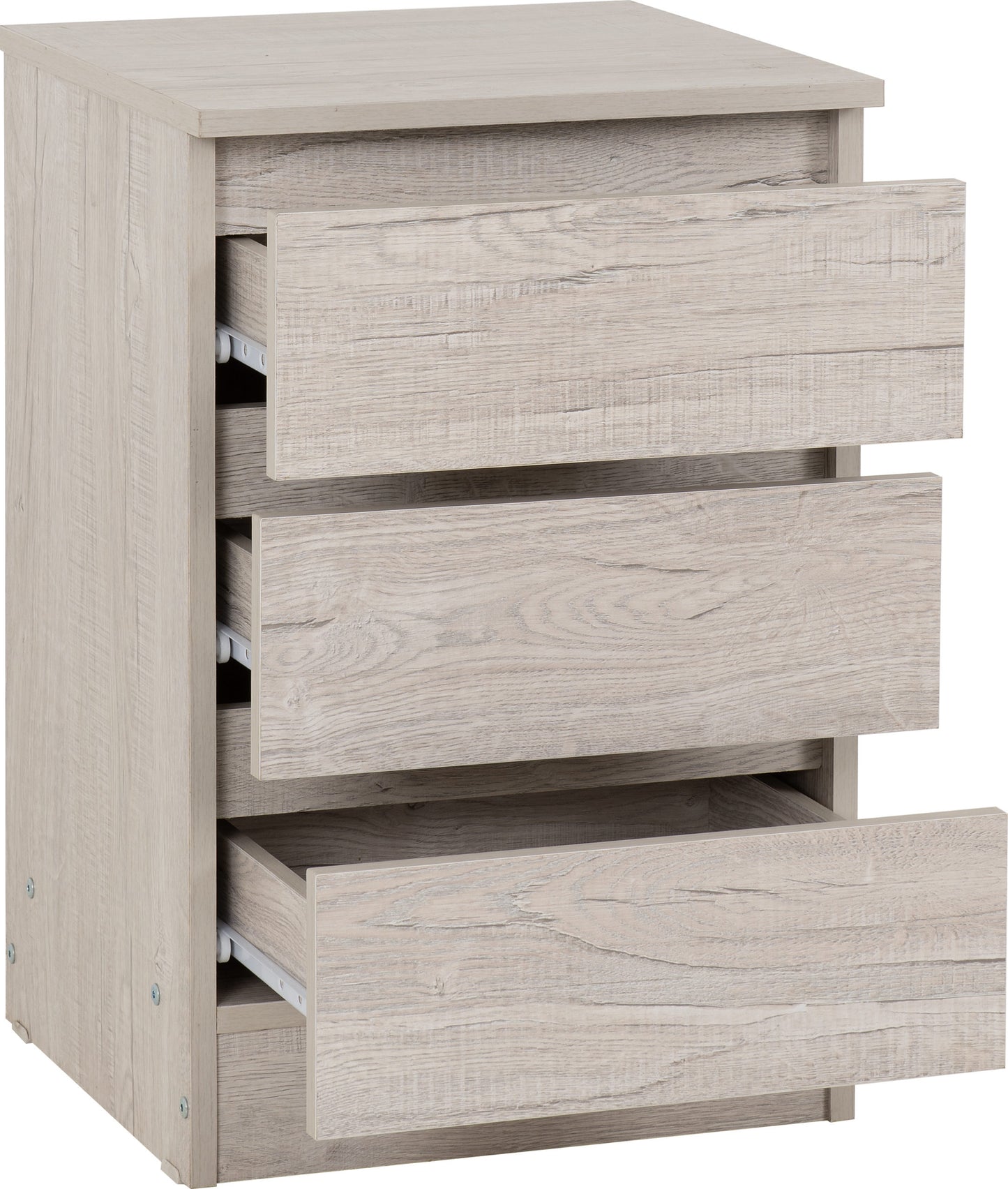 Malvern 3 Door Wardrobe Bedroom Set - Urban Snow