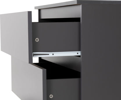 Malvern 3 Drawer Chest - Grey