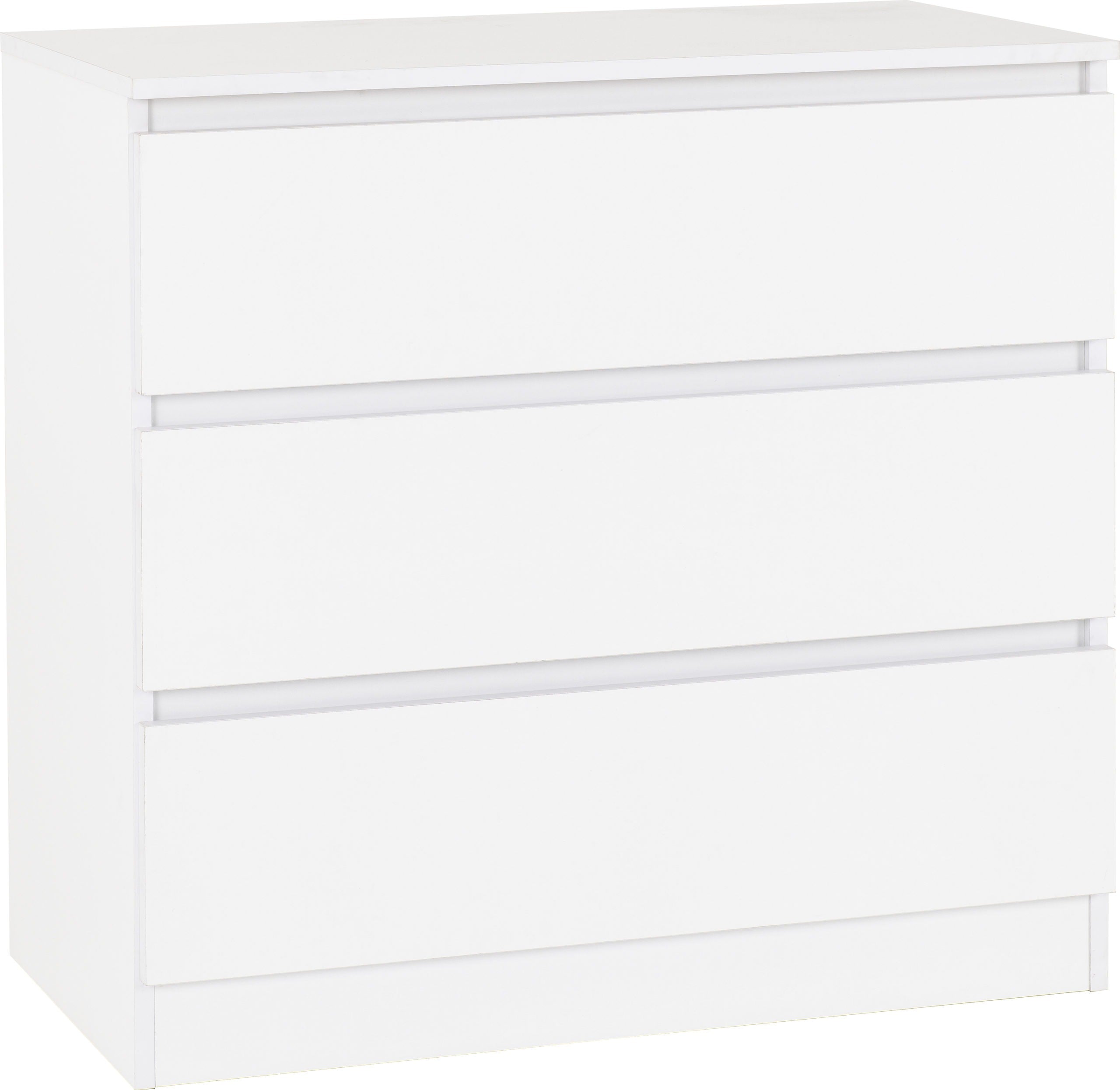 Malvern 3 Drawer Chest - White