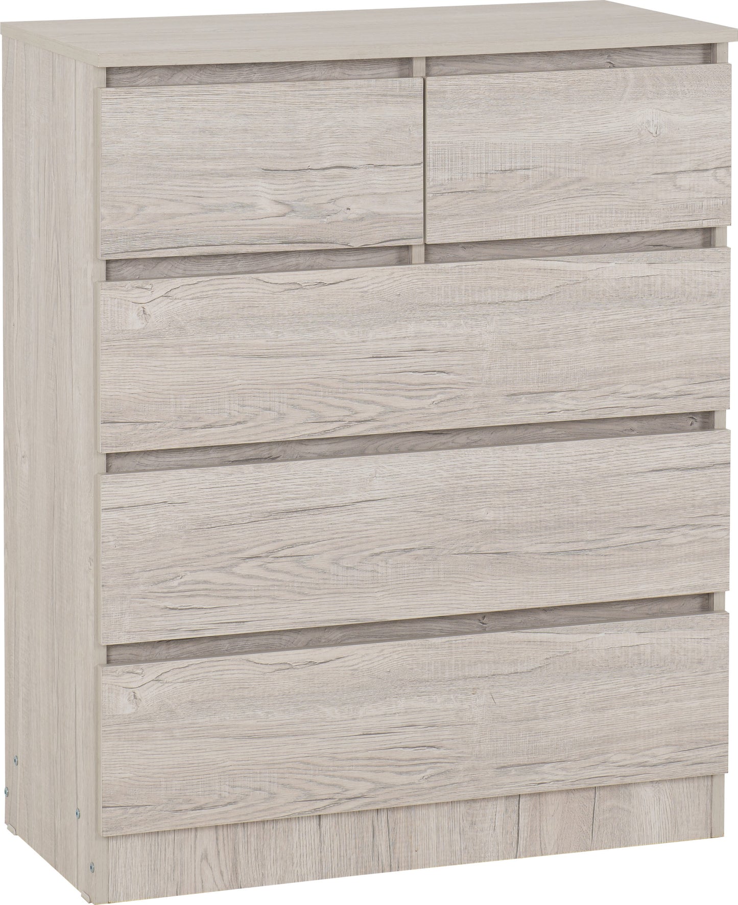 Malvern 3+2 Drawer Chest - Urban Snow