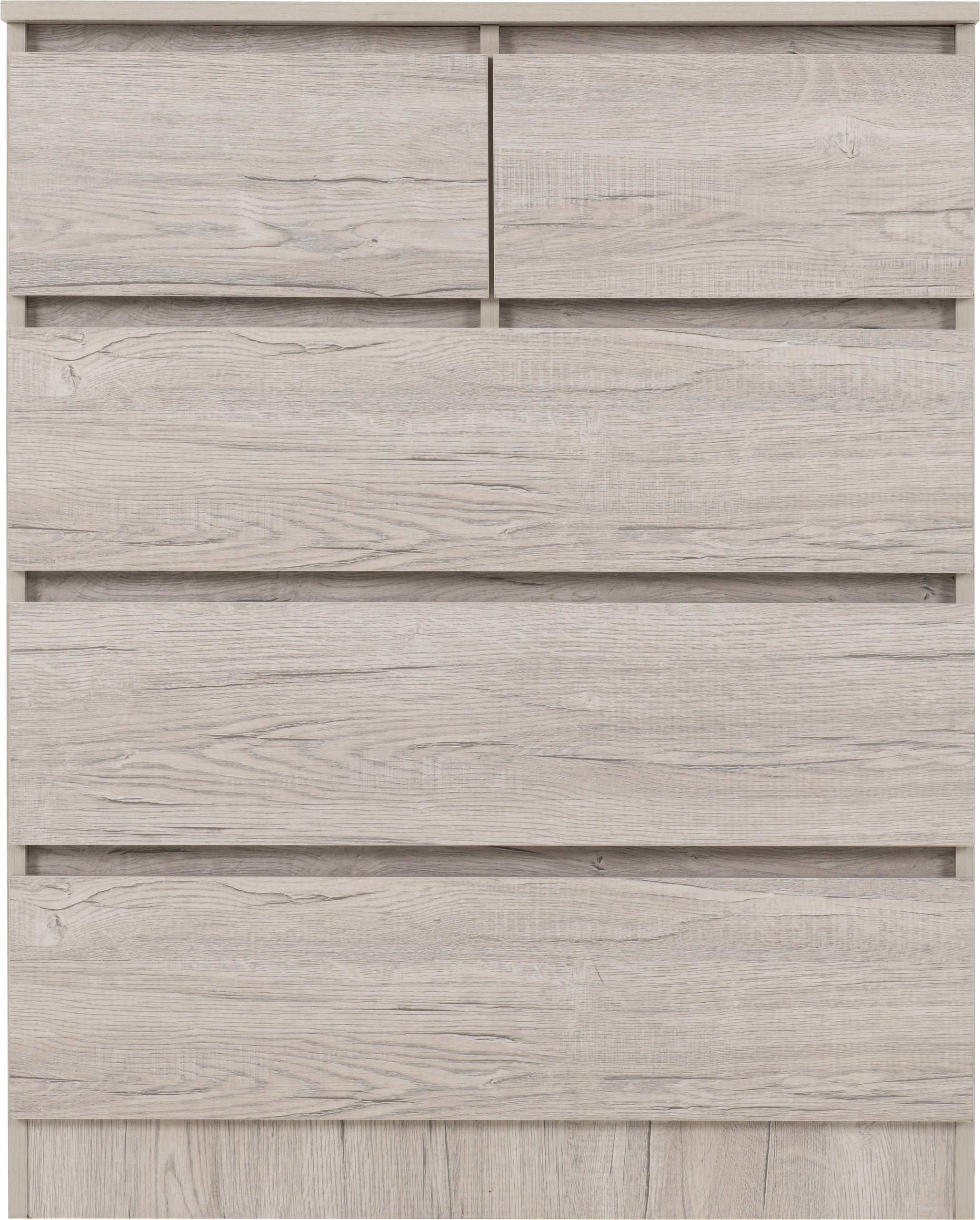 Malvern 3+2 Drawer Chest - Urban Snow