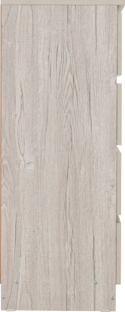 Malvern 3+2 Drawer Chest - Urban Snow