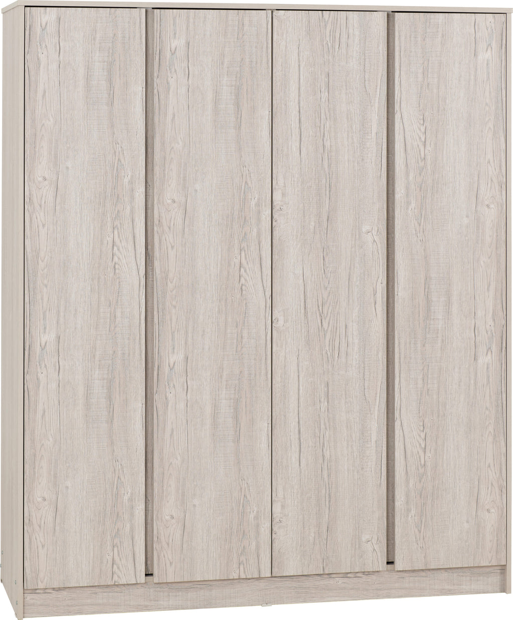 Malvern 4 Door Wardrobe - Urban Snow