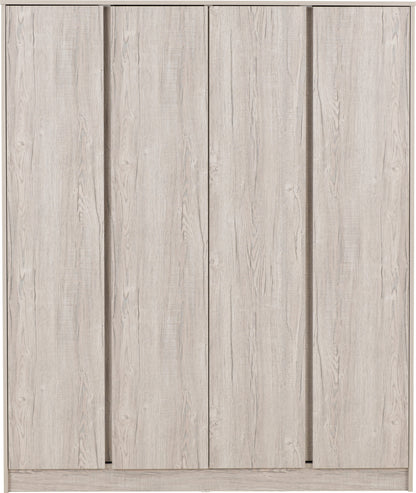 Malvern 4 Door Wardrobe - Urban Snow