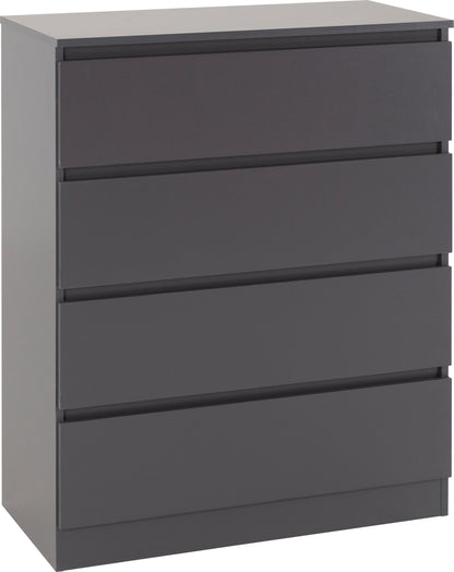 Malvern 3 Door Wardrobe Bedroom Set - Grey
