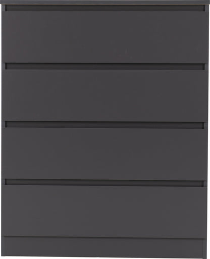 Malvern 4 Drawer Chest - Grey