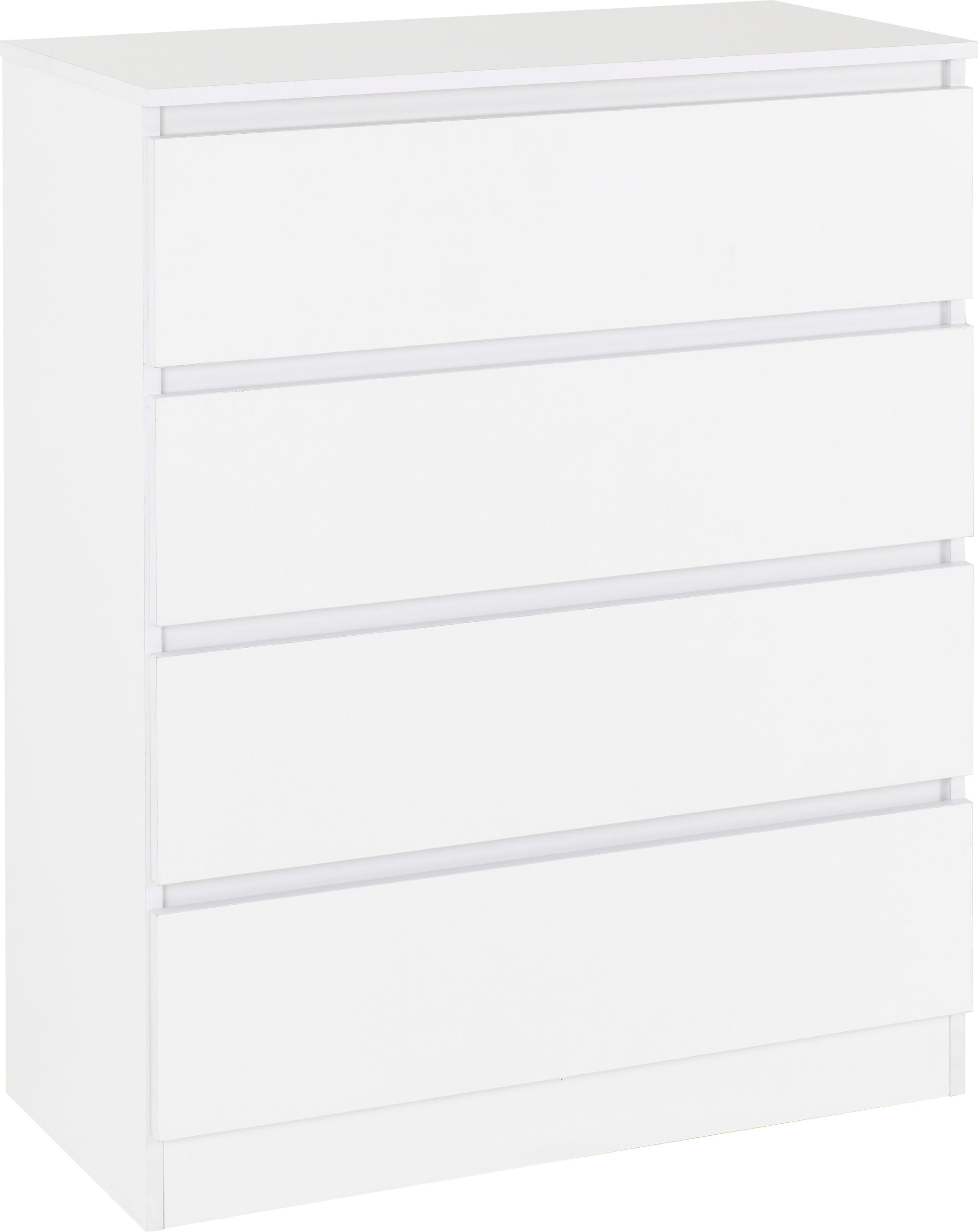 Malvern 4 Drawer Chest - White