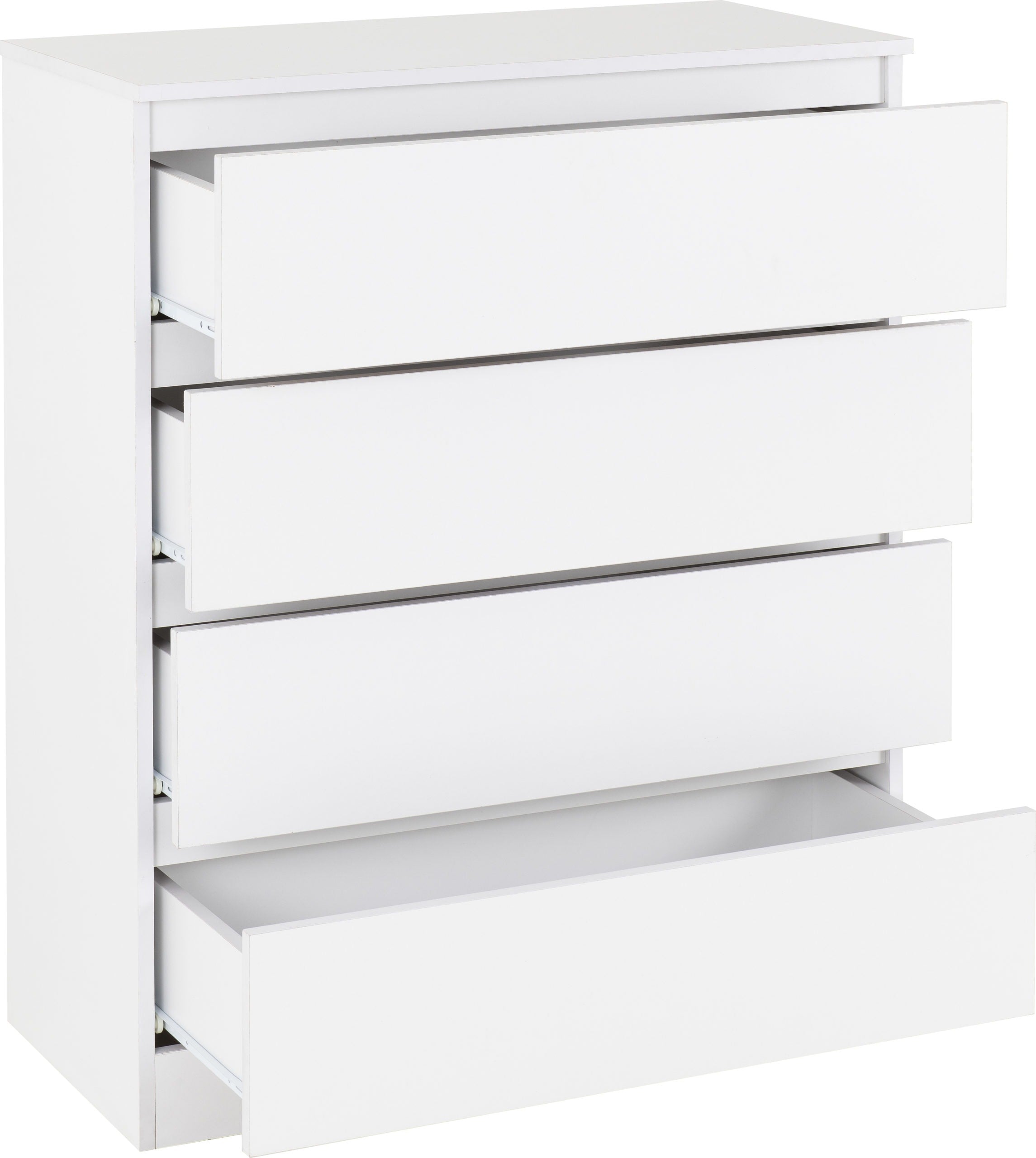 Malvern 4 Drawer Chest - White