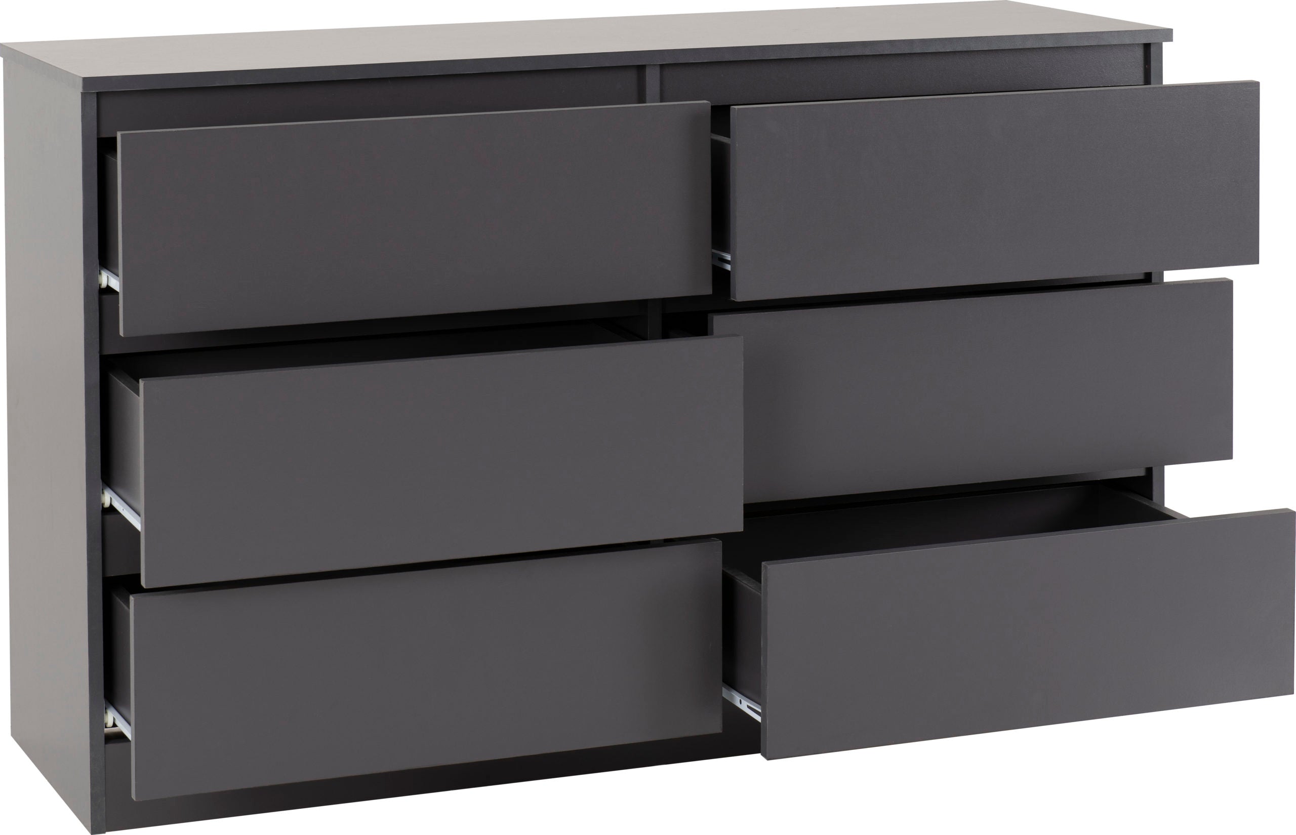 Malvern 6 Drawer Chest - Grey
