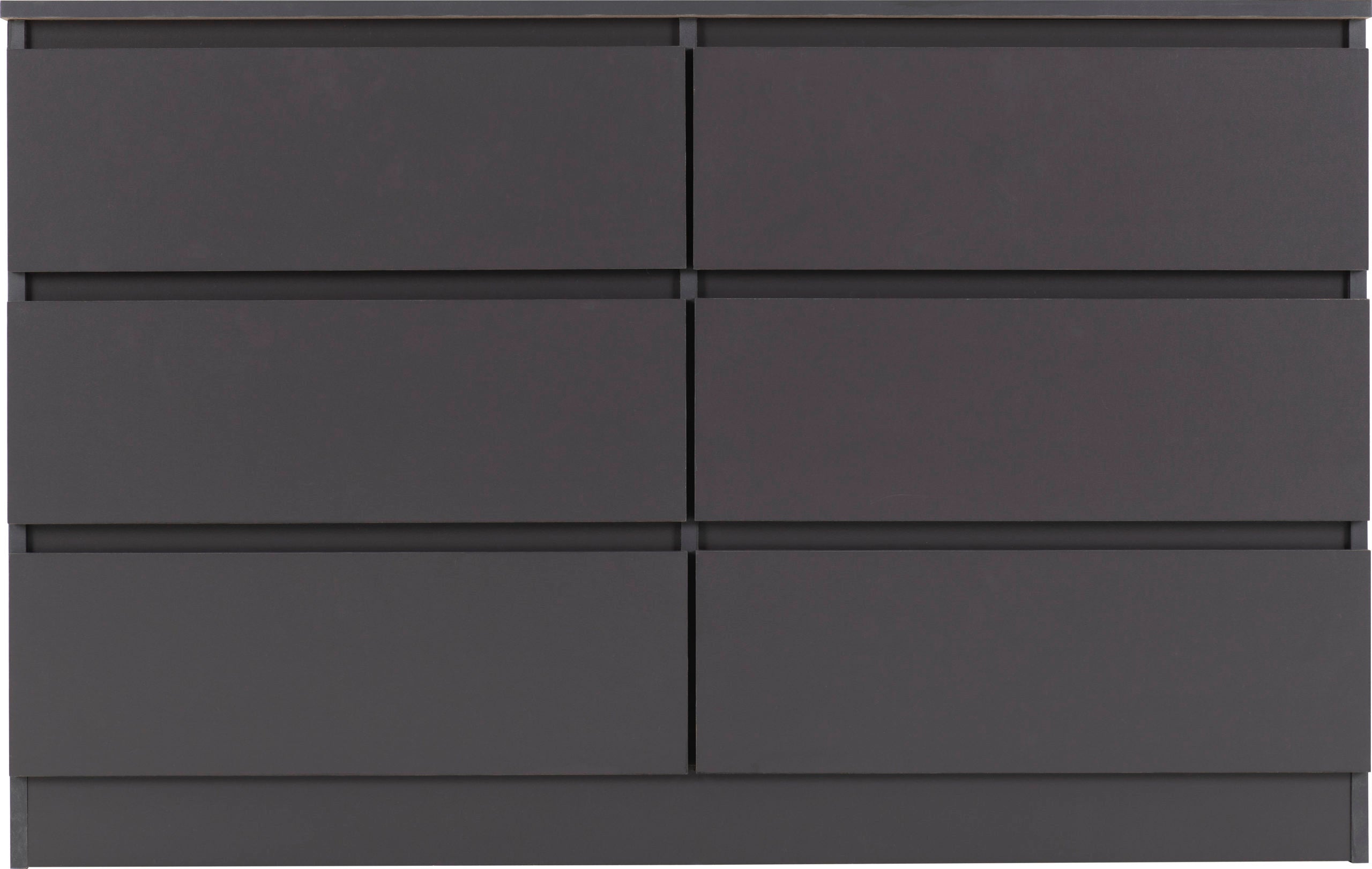 Malvern 6 Drawer Chest - Grey