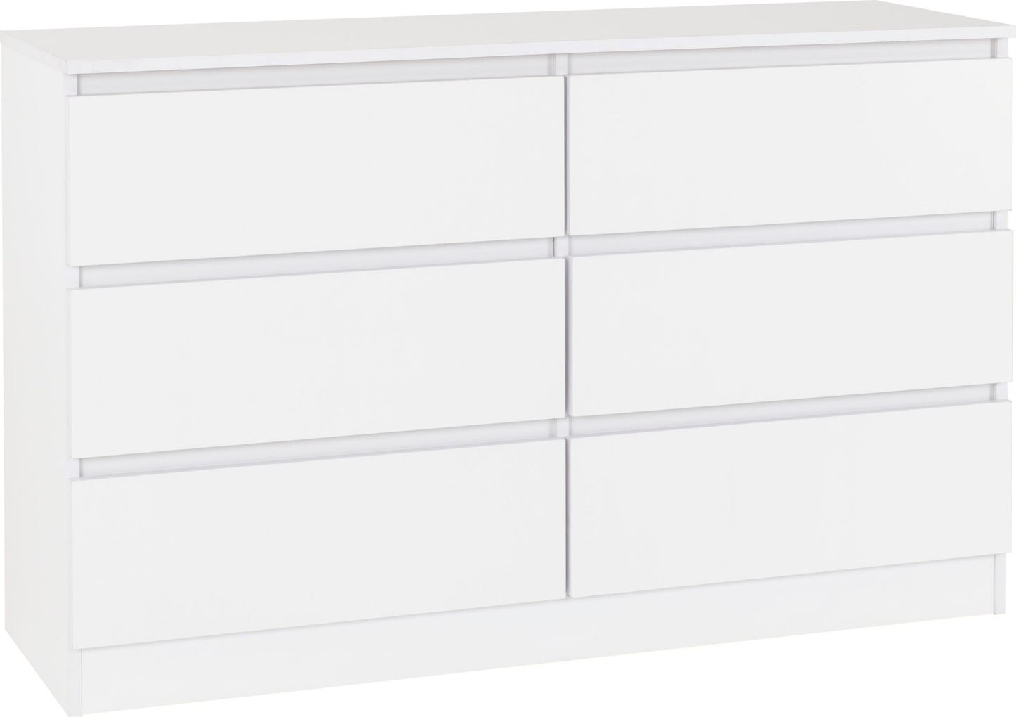 Malvern 6 Drawer Chest - White