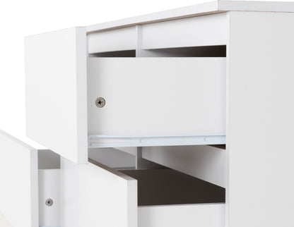 Malvern 6 Drawer Chest - White