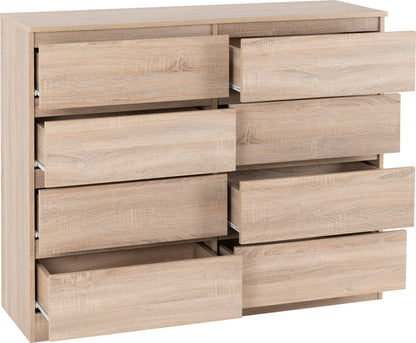 Malvern 8 Drawer Chest - Sonoma Oak Effect