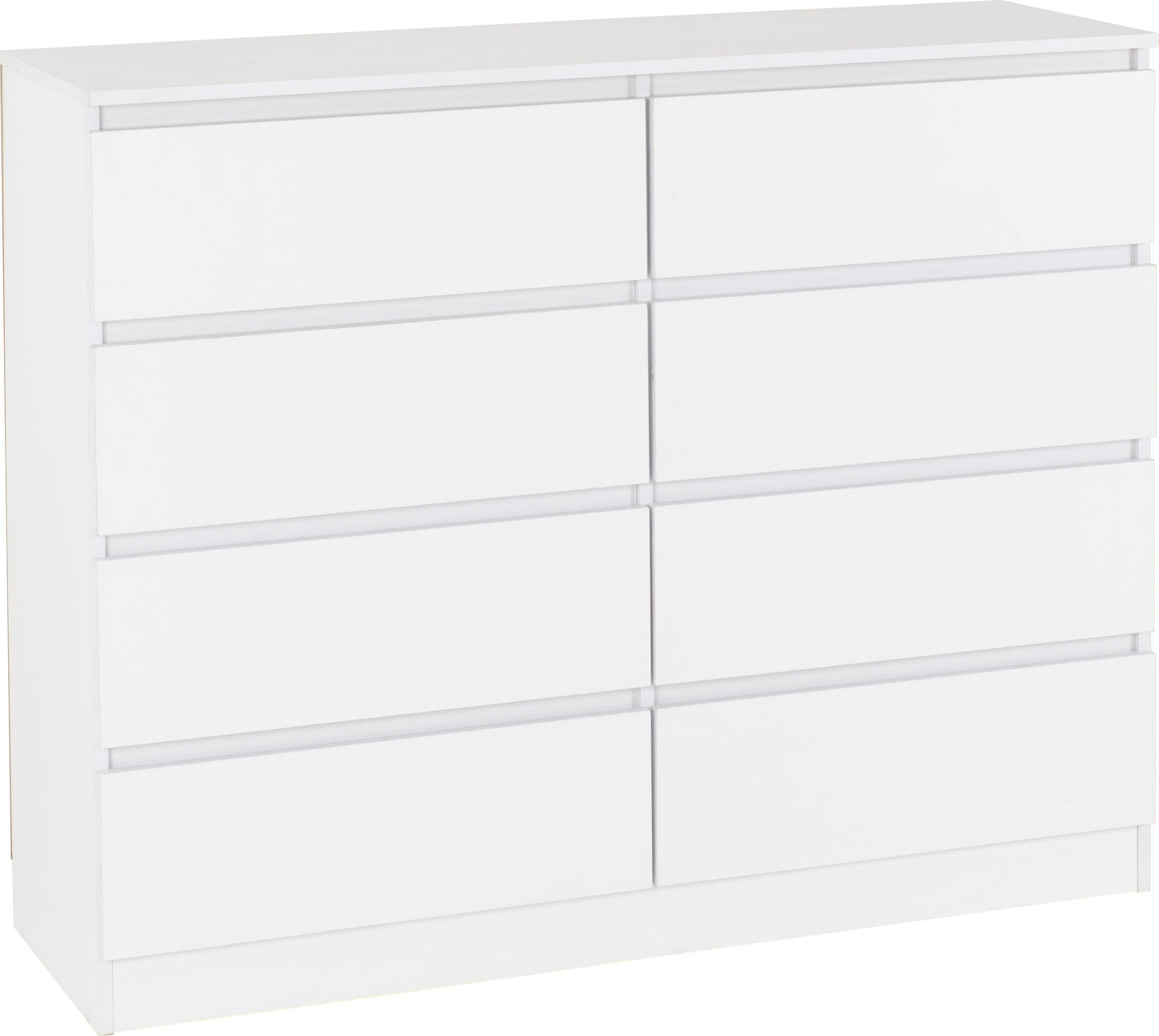Malvern 8 Drawer Chest - White