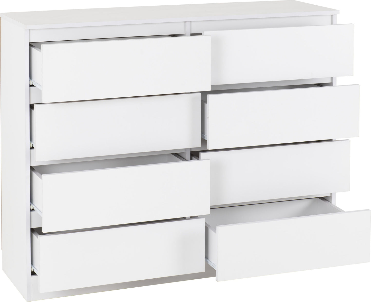 Malvern 8 Drawer Chest - White