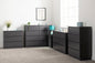 Malvern 3 Drawer Bedside - Grey