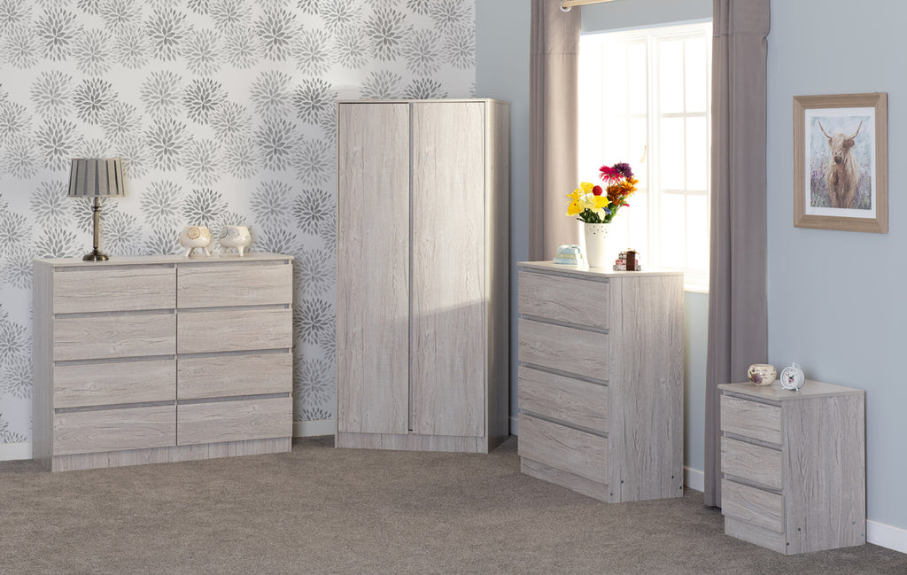 Malvern 2 Door Wardrobe - Urban Snow