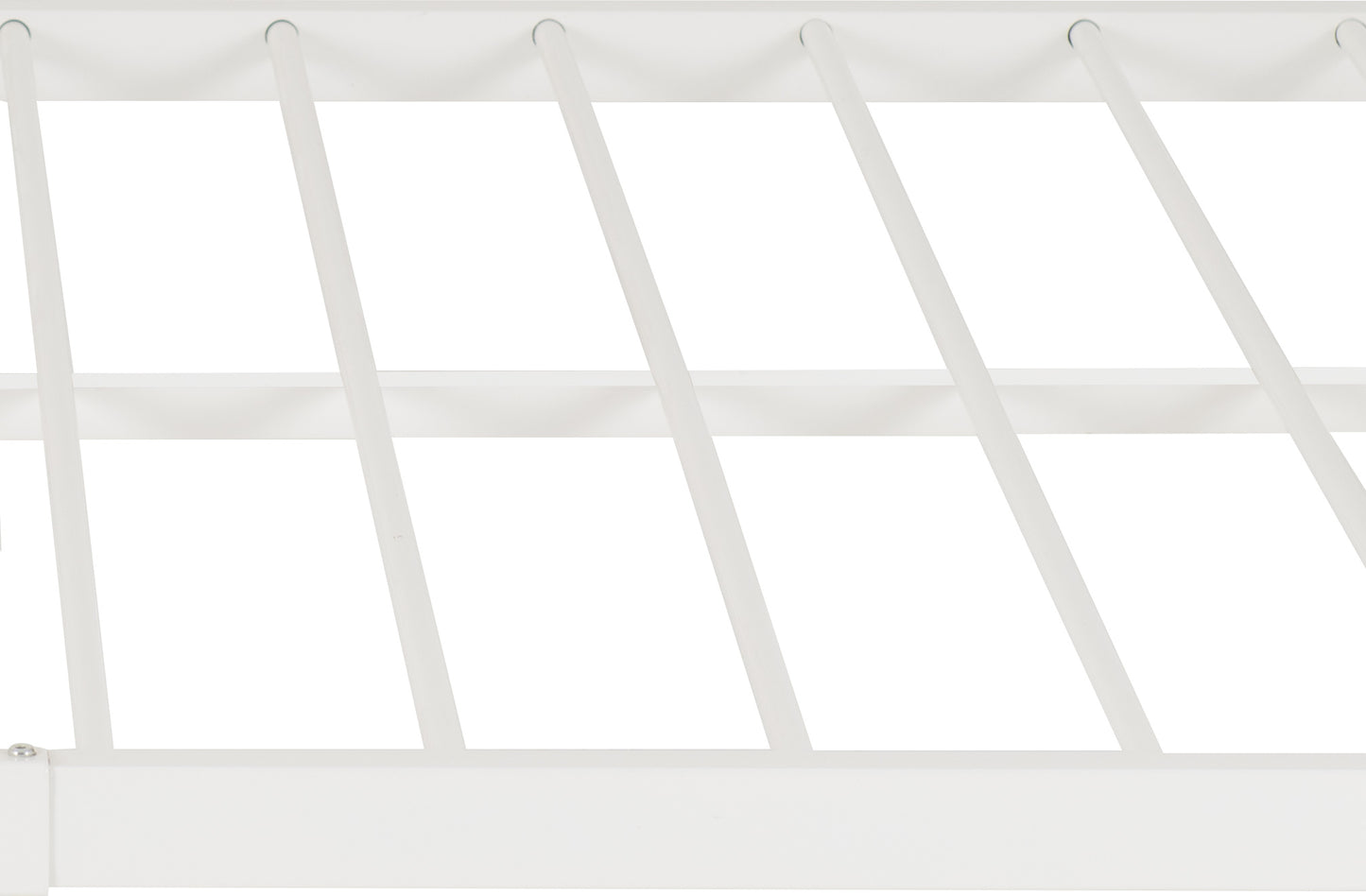 Marlborough 4'6" Bed - White/Antique Brass