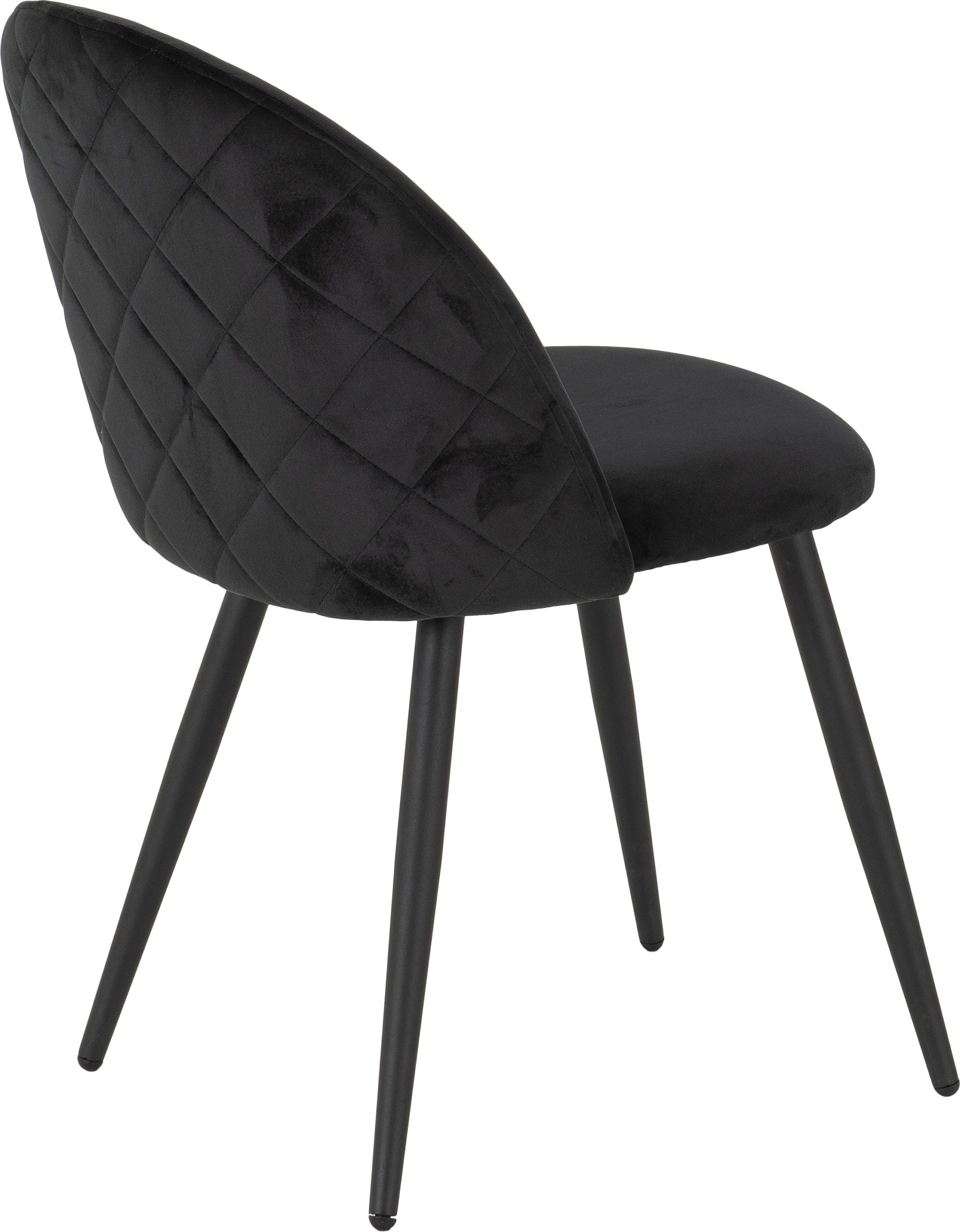 Marlow Dining Chair (X4 Per Box) - Black Velvet