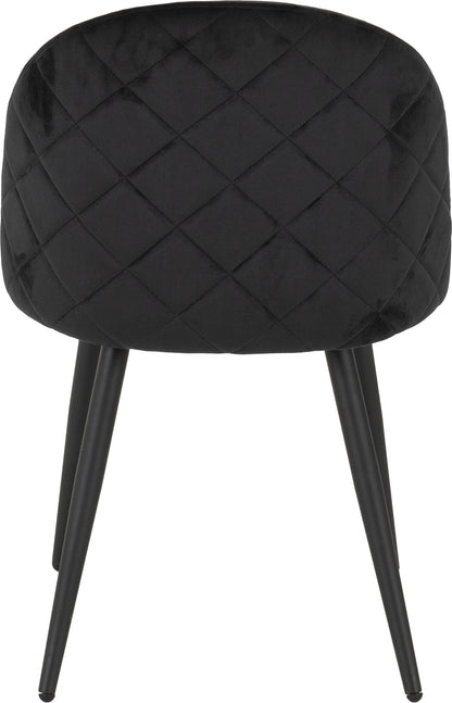 Marlow Dining Chair (X4 Per Box) - Black Velvet