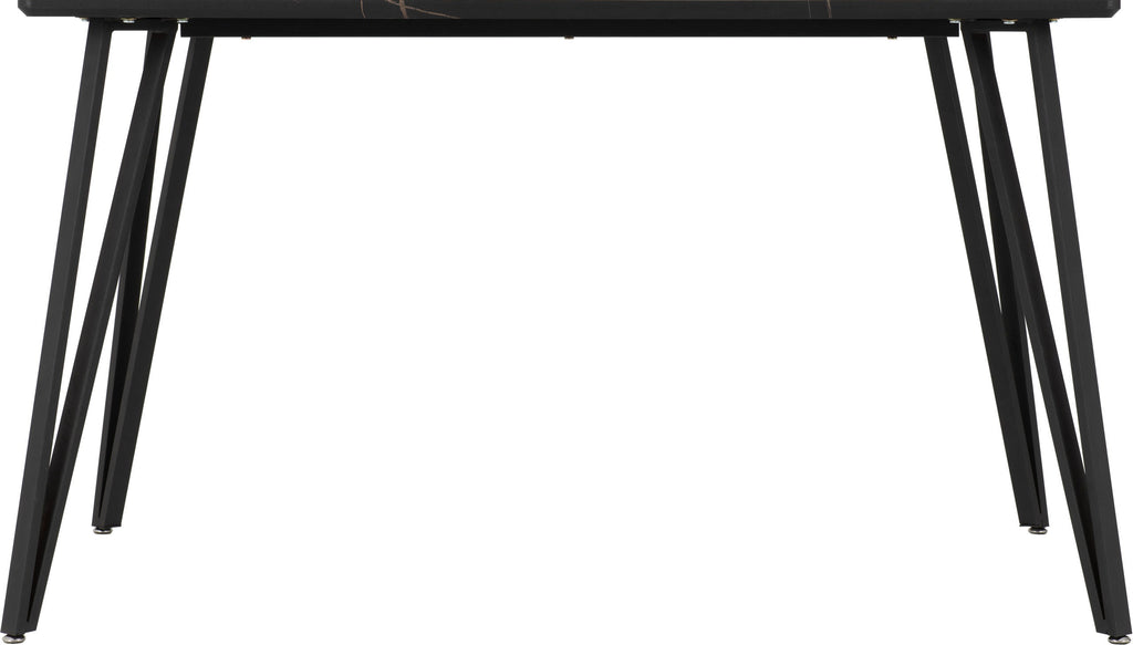 Marlow Dining Table - Black Marble Effect