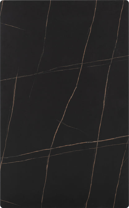 Marlow Dining Table - Black Marble Effect