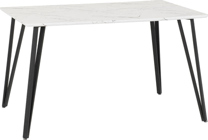 Marlow Dining Table - White Marble Effect