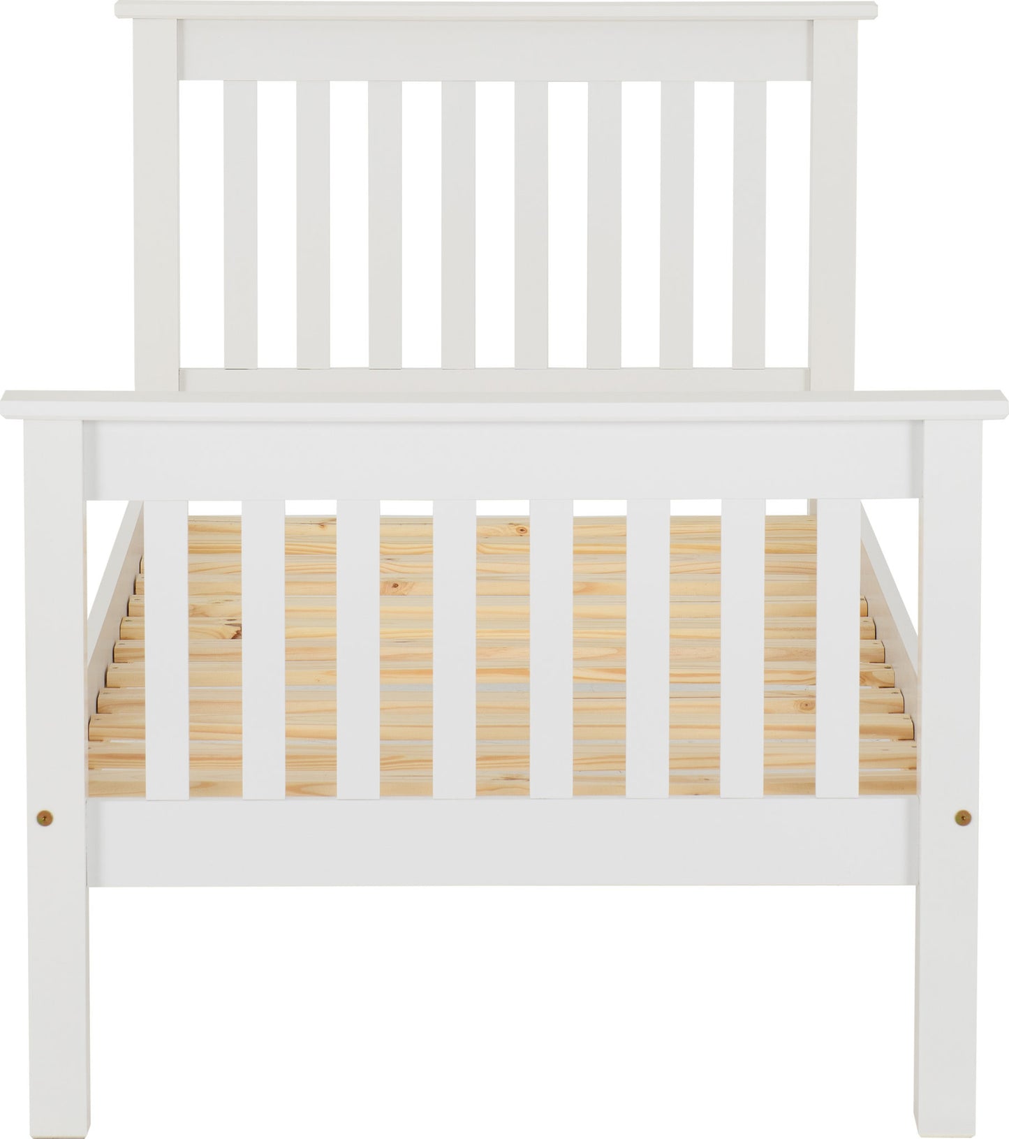 Monaco 3' High End Bed - Distressed Waxed Pine