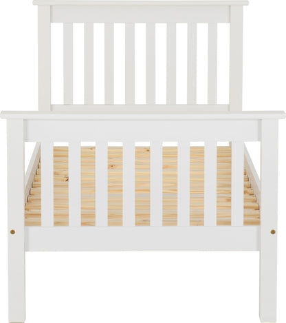 Monaco 3' High End Bed - Distressed Waxed Pine