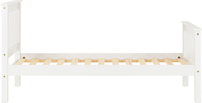 Monaco 3' High End Bed - Distressed Waxed Pine