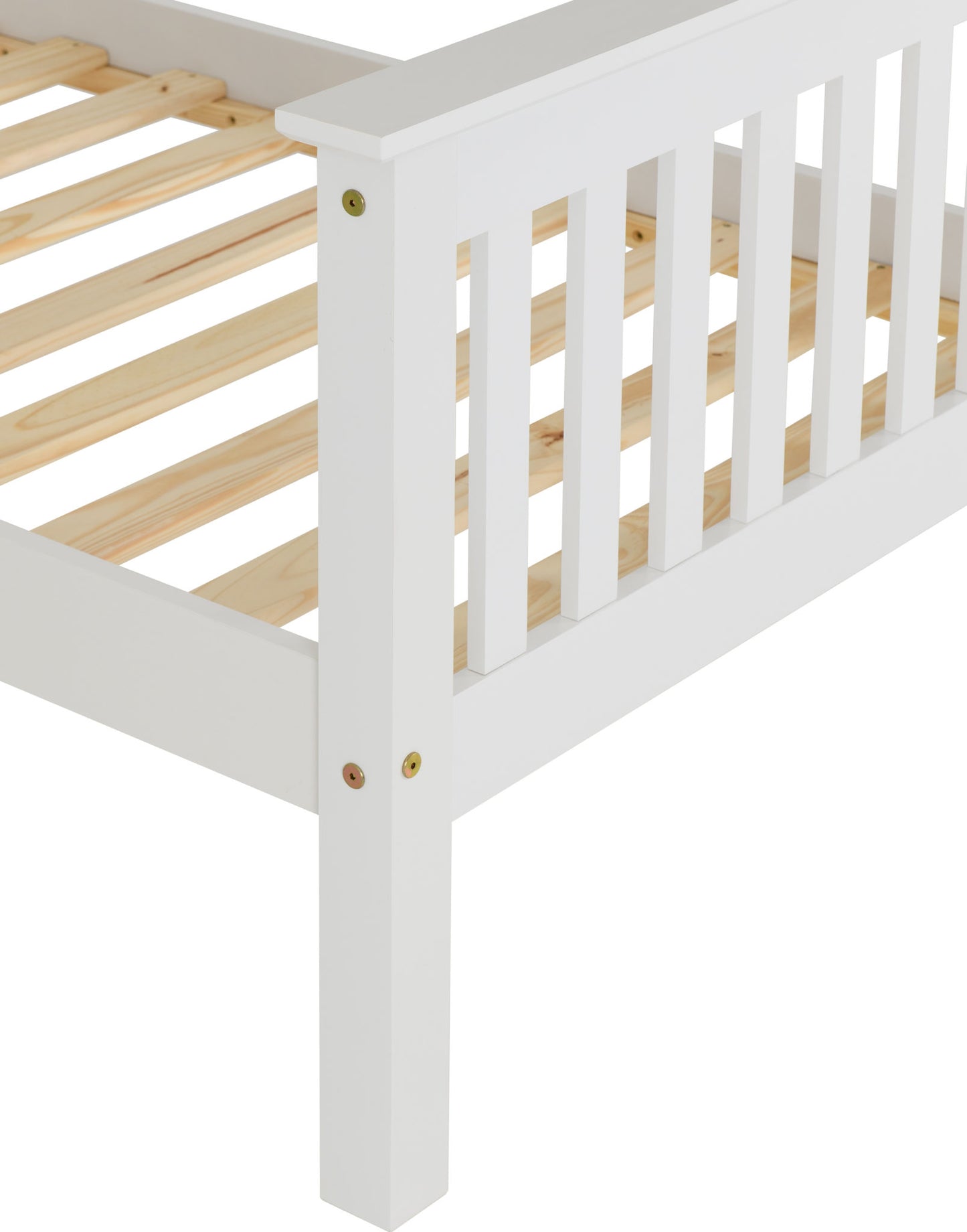Monaco 3' High End Bed - Distressed Waxed Pine