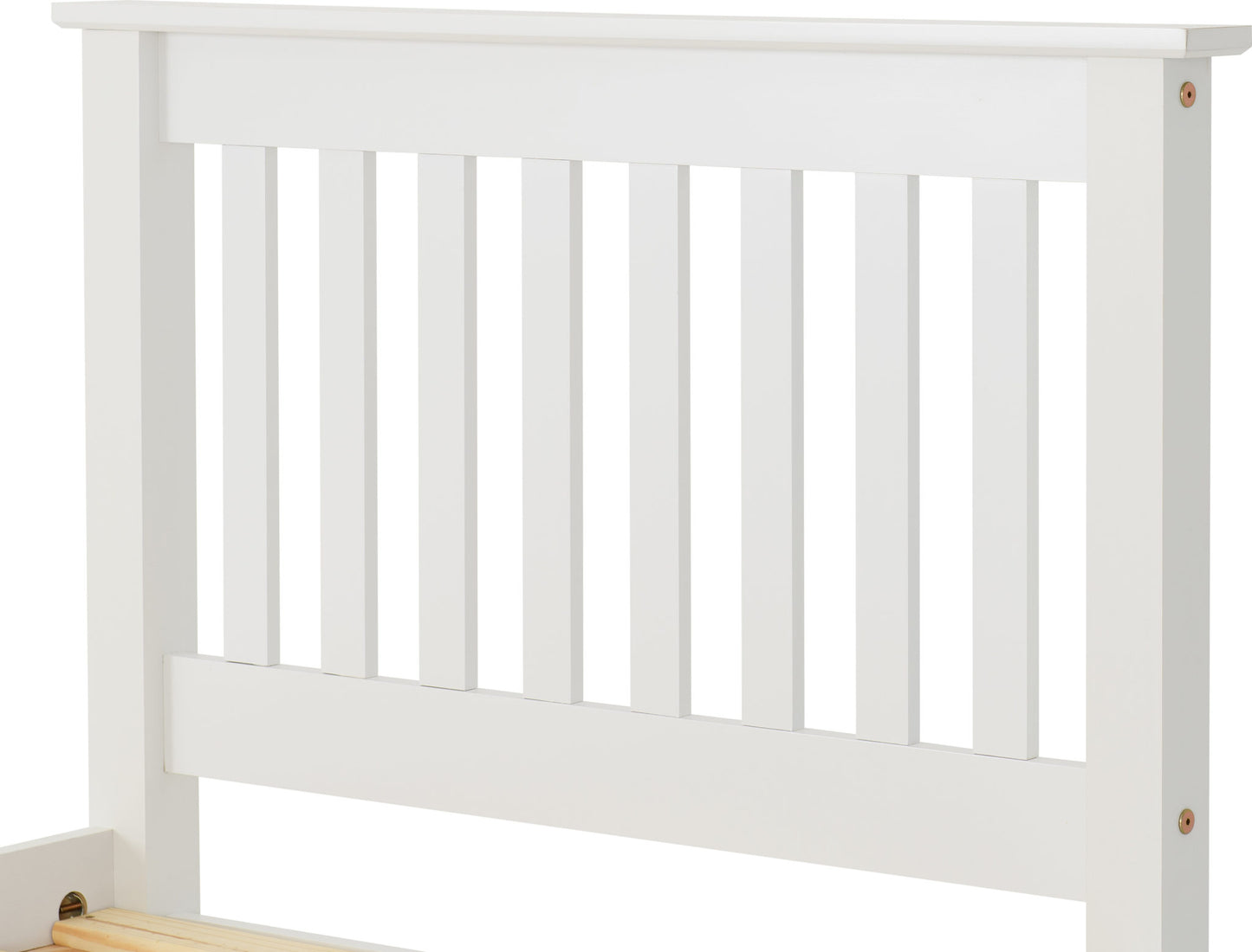Monaco 3' High End Bed - Distressed Waxed Pine