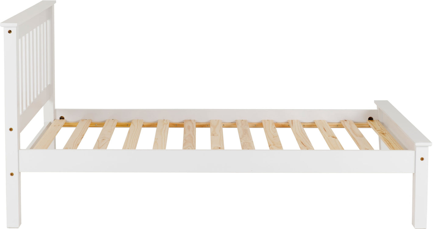 Monaco 3' Low End Bed - White