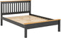 Monaco 5' Low End Bed - Dark Grey/Oak Effect