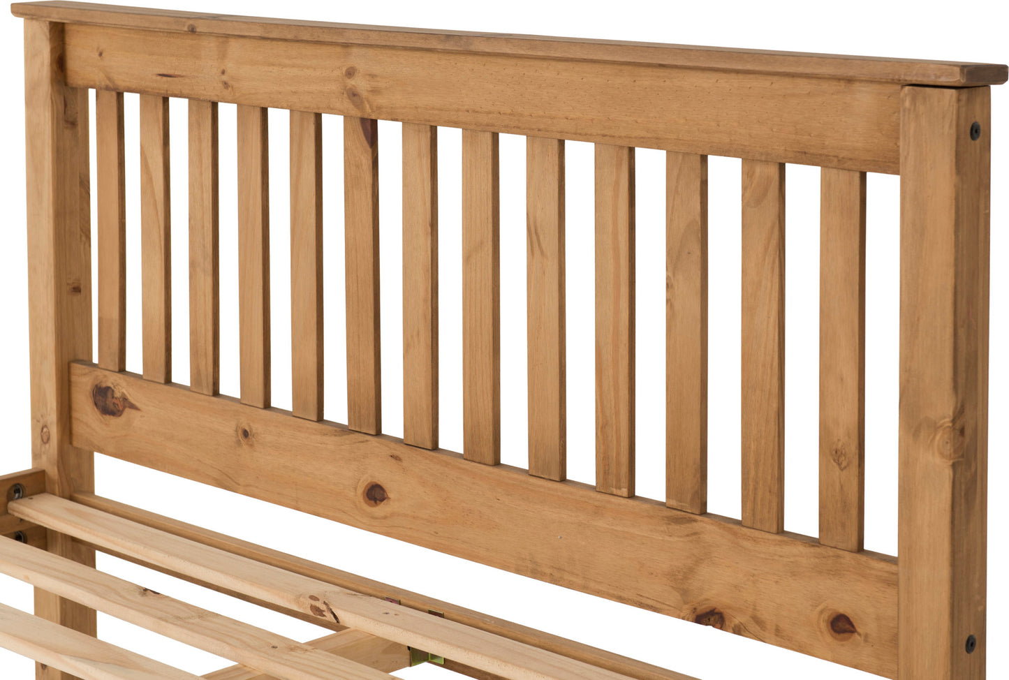 Monaco 5' High End Bed - Distressed Waxed Pine