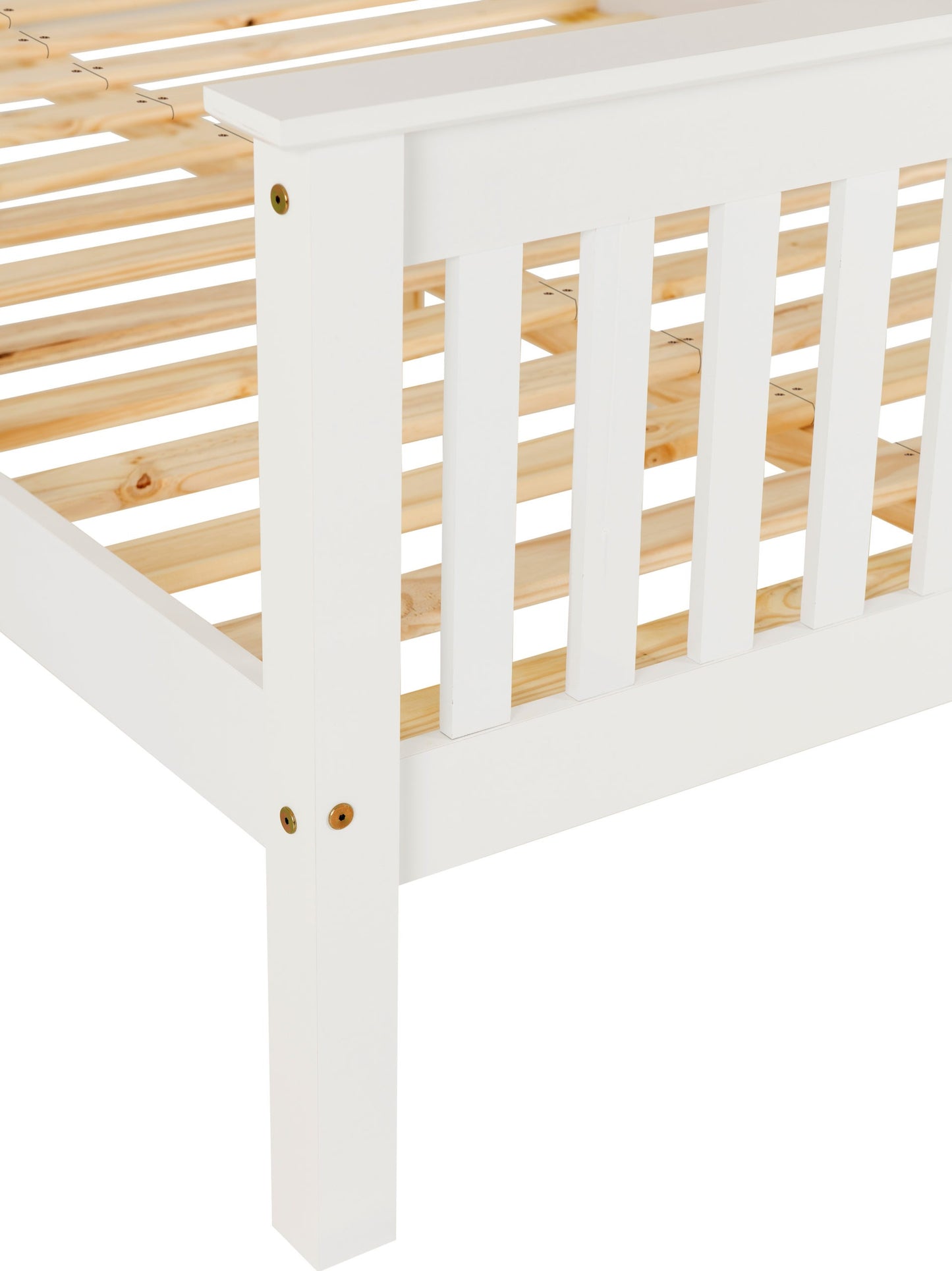 Monaco 5' High End Bed - White
