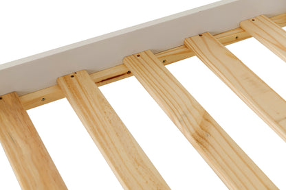 Monaco 5' High End Bed - White