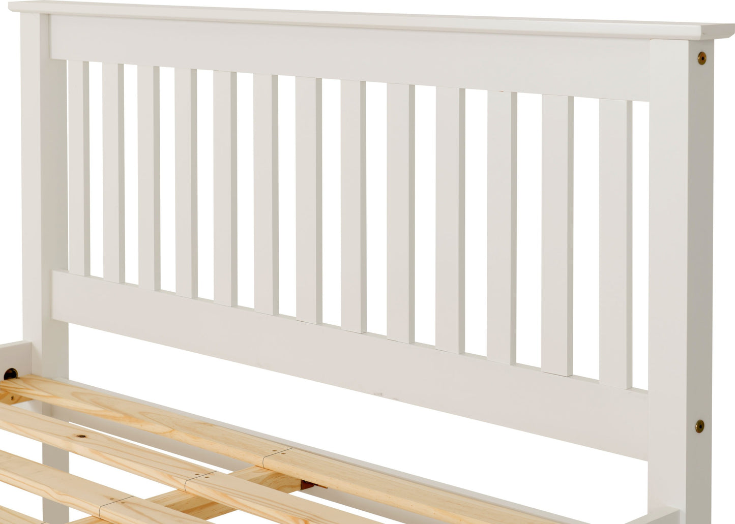 Monaco 5' High End Bed - White