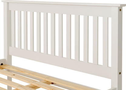 Monaco 5' High End Bed - White